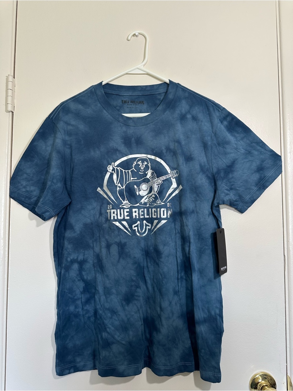 True Religion Navy Tie-Dye Graphic Crewneck Tee